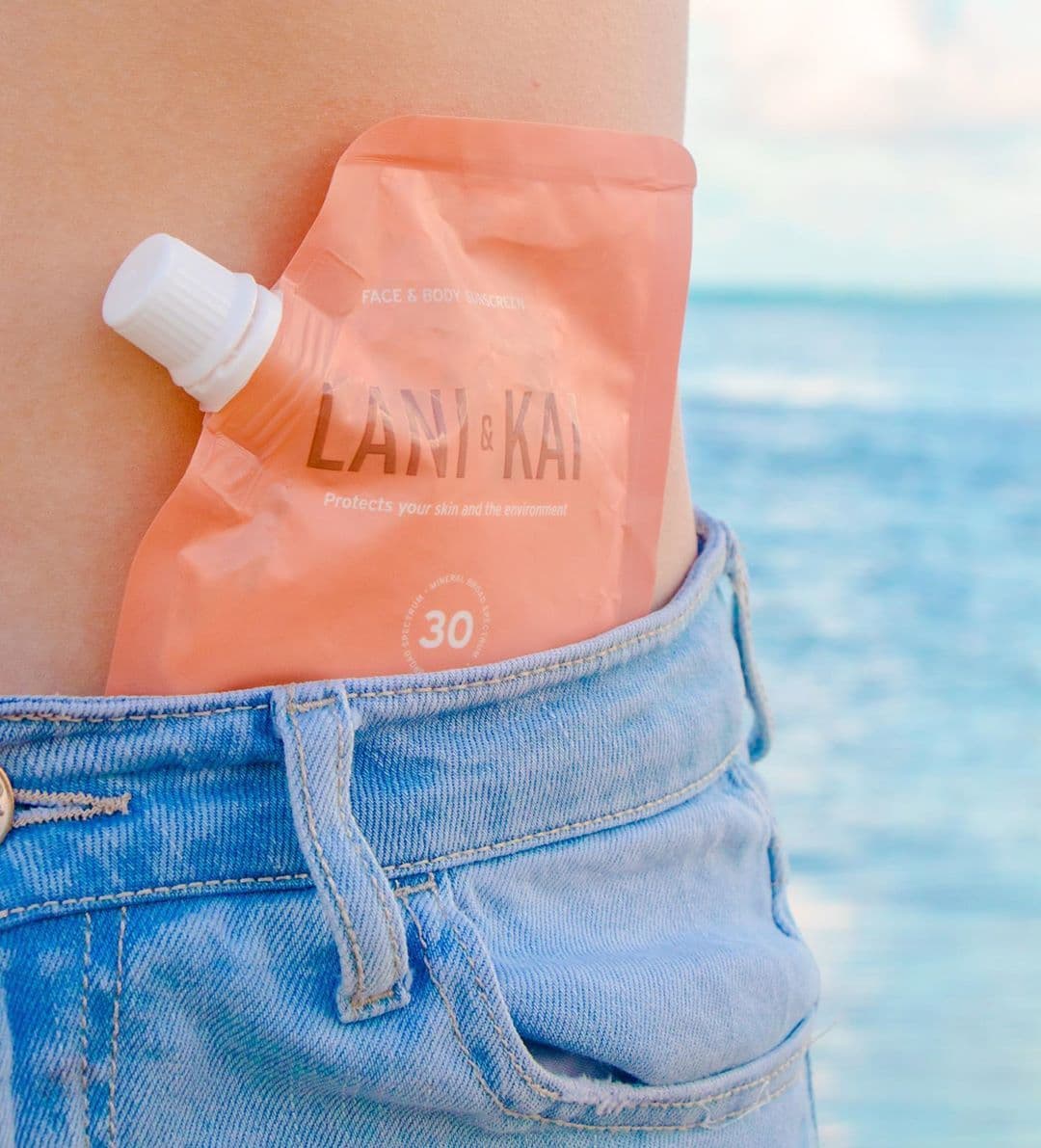 Lani & Kai sunscreen in use after the 2020 launch